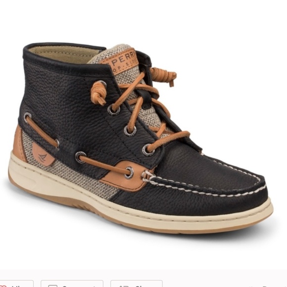 Sperry Top Sider Women's Marella Black Chukka Boots Size 8 - Picture 1 of 10